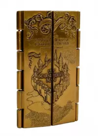 Ilustracja Harry Potter Metalowa Mapa Huncwotów 