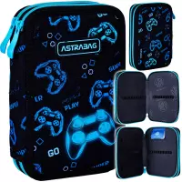 Ilustracja produktu AstraBag Piórnik AC2 Dwukomorowy bez Wyposażenia Go Playing 503024061