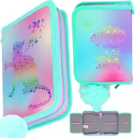 Ilustracja produktu Starpak Piórnik Dwuklapkowy Bez Wyposażenia Ombre Kitty Doggy 553435