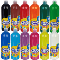 Ilustracja produktu Astra Farba Szkolna Akwarelowa 500ml Zestaw 12szt