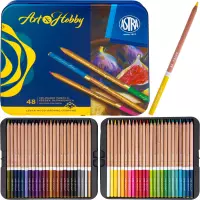 Ilustracja produktu Astra Kredki Ołówkowe z Drewna Cedrowego Art&Hobby 48 kolorów 312121003