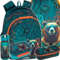 Ilustracja produktu CoolPack Zestaw Szkolny Bear 5el. Plecak Jerry F029968 + Worek F159968 + Piórnik F062968 + Z17968 + Z18968