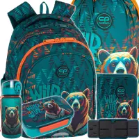 Ilustracja produktu CoolPack Zestaw Szkolny Bear 5el. Plecak Jerry F029968 + Worek F159968 + Piórnik F076968 + Z17968 + Z18968