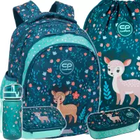Ilustracja produktu CoolPack Zestaw Szkolny Deer 5el. Plecak Jerry F029962 + Worek F159962 + Piórnik F062962 + Z17962 + Z18962