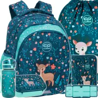Ilustracja produktu CoolPack Zestaw Szkolny Deer 3el. Plecak Jerry F029962 + Worek F159962 + Piórnik F076962 + Z17962 + Z18962
