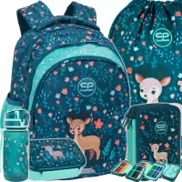Ilustracja produktu CoolPack Zestaw Szkolny Deer 3el. Plecak Jerry F029962 + Worek F159962 + Piórnik F067962 + Z17962 + Z18962