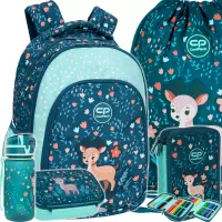 Ilustracja produktu CoolPack Zestaw Szkolny Deer 5el. Plecak Prime Pro F162962 + Worek F159962 + Piórnik F066962 + Z17962 + Z18962