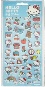 Ilustracja Zestaw Naklejek Dekoracyjnych Hello Kitty - Tęcza