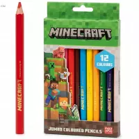 Ilustracja produktu Astra Kredki Ołówkowe Trójkątne Jumbo Minecraft 12 Kolorów 312026050