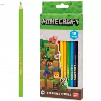 Ilustracja produktu Astra Kredki Ołówkowe Trójkątne Minecraft 12 Kolorów 312026051