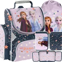 Ilustracja produktu Paso Zestaw Szkolny 3el. Disney Frozen Różowy Tornister DF25BB-525 + Piórnik DF25BB-P001BW + Worek DF25BB-712