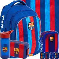 Ilustracja produktu FC Barcelona Zestaw Szkolny 5el. Plecak AB340 502023094 + Worek 507023033 + Piórnik 503026044 + 511025014 + 511025015
