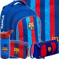 Ilustracja produktu FC Barcelona Zestaw Szkolny 5el. Plecak AB340 502023094 + Worek 507023033 + Piórnik 503026047 + 511025014 + 511025015
