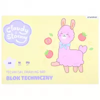 Ilustracja Starpak Blok Techniczny A4 10 Kartek Biały C&S 1szt 598688