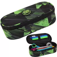 Ilustracja produktu Coolpack Campus Piórnik Tuba Usztywniona z Organizerem Green Mirror F062920