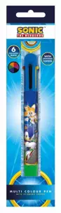 Ilustracja produktu Długopis Wielokolorowy Sonic the Hedgehog - 6 kolorów