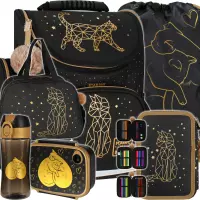 Ilustracja produktu Starpak Zestaw 6el. Złoty Kotek Tornister 528941 + Piórnik 529472 + Worek 553141 + Torba 517338 + 558660 + 558652 + 558654