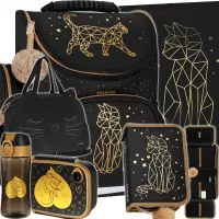 Ilustracja produktu Starpak Zestaw 6el. Złoty Kotek Tornister 528941 + Piórnik 531578 + Worek 529469 + Torba 553187 + 558660 + 558652 + 558654
