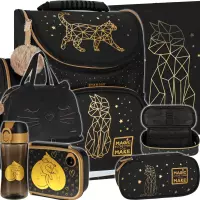 Ilustracja produktu Starpak Zestaw 6el. Złoty Kotek Tornister 528941 + Piórnik 507690 + Worek 529469 + Torba 553187 + 558660 + 558652 + 558654