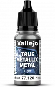Ilustracja Vallejo: 77.120 - True Metallic Metal - Light - Obsidian Black (18 ml) Ilustracja Vallejo: 77.120 - True Metallic Metal - Light - Obsidian Black (18 ml)