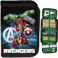 Ilustracja Paso Piórnik Dwuklapkowy z Wyposażeniem Avengers AV23DD-P001