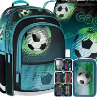 Ilustracja produktu Starpak Zestaw Szkolny 3el Football Plecak 469308 + Piórnik PP24FC-023 + Worek 469315