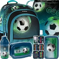 Ilustracja produktu Starpak Zestaw Szkolny 5el Football Plecak 469308 + Piórnik PP24FC-023 + Worek 469315