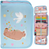 Ilustracja produktu Paso Piórnik Dwuklapkowy z Wyposażeniem Kapibara PP26KI-P001