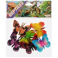 Ilustracja produktu Mega Creative Figurki Gumowe Zwerzęta Motyle 598203