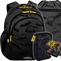 Ilustracja produktu CoolPack Zestaw Szkolny Darker Night 3el. Plecak Jerry F029680 + Piórnik F066680 + Worek F070680