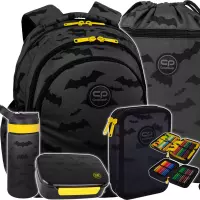 Ilustracja produktu CoolPack Zestaw Szkolny Darker Night 5el. Plecak Jerry F029680 + Piórnik F066680 + Worek F070680 + Z08680 + Z18680