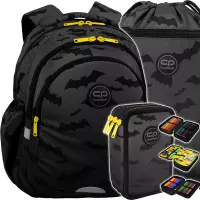 Ilustracja produktu CoolPack Zestaw Szkolny Darker Night 3el. Plecak Jerry F029680 + Piórnik F067680 + Worek F070680