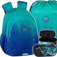 Ilustracja produktu CoolPack Zestaw Szkolny Gradient Ocean 3el. Plecak E29509 + Worek E70509 + Piórnik 508649
