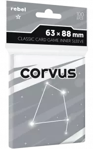 Ilustracja produktu Rebel Koszulki na Karty Light Corvus Inner Sleeve 63x88 mm - 100 sztuk