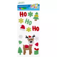 Ilustracja Craft With Fun Ozdoba Dekoracyjna Naklejki Na Szybę Renifer 567206