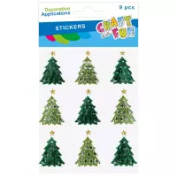 Ilustracja produktu Craft With Fun Ozdoba Dekoracyjna Naklejki Choinka 567189