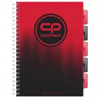 Ilustracja produktu Coolpack Kołozeszyt Gradient Cranberry A4 100 Kartek Kratka 31336CP