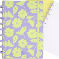 Ilustracja produktu CoolPack Kołozeszyt z Gumką Flores Lila B5 100 Kartek Kratka 97660PTR