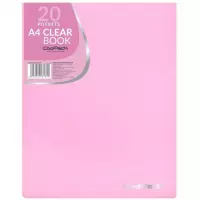Ilustracja Coolpack Teczka Clear Book z Koszulkami A4 Pastel Pink 81810CP