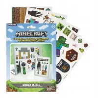 Ilustracja Zestaw Naklejek Minecraft 102 szt.