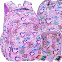 Ilustracja produktu CoolPack Zestaw Szkolny Balloons 3el. Plecak Jerry F029970 + Worek F159970 + Piórnik F067970