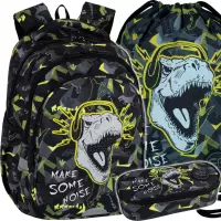 Ilustracja produktu CoolPack Zestaw Szkolny Dinopark 3el. Plecak Jerry F029966 + Worek F159966 + Piórnik F062966