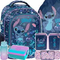 Ilustracja produktu Paso Zestaw Szkolny 5el.Stitch Cool Plecak DS26XX-260 + Piórnik DS26XX-P001BW + Worek DS26XX-712