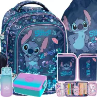 Ilustracja produktu Paso Zestaw Szkolny 5el.Stitch Cool Plecak DS26XX-260 + Piórnik DS26XX-P001 + Worek DS26XX-712
