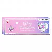 Ilustracja produktu Starpak Farby Plakatowe 12 Kolorów 20ml Unicorn 586306