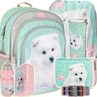 Ilustracja Starpak Zestaw Szkolny 6el. Doggy Plecak 485878 + Piórnik 485883 + Tuba 485881 + Worek 485880