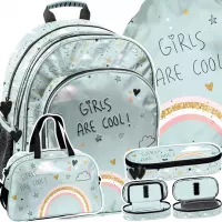 Ilustracja produktu Paso Zestaw Szkolny 4el. Tęcza Plecak PP26RA-090 + Piórnik PP26RA-013 + Worek PP26RA-712 + Torba PP26RA-074