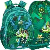 Ilustracja produktu CoolPack Zestaw Szkolny Tropic 3el. Plecak Jerry F029965 + Worek F159965 + Piórnik F062965
