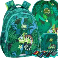 Ilustracja produktu CoolPack Zestaw Szkolny Tropic 3el. Plecak Jerry F029965 + Worek F159965 + Piórnik F067965