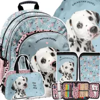 Ilustracja produktu Paso Zestaw Szkolny 4el. Dalmatyńczyk Plecak PP26DL-090 + Piórnik PP26DL-P001+ Worek PP26DL-712 + Torba PP26DL-074